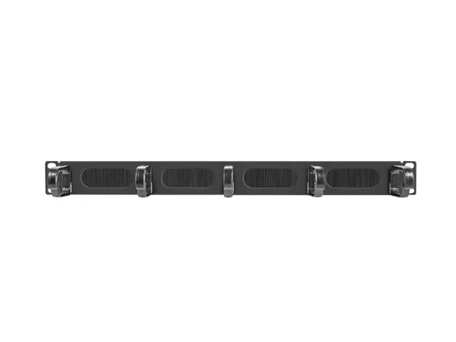 Аксесоар, Lanberg 19" cable management AK-1203-B brush panel 5 rings- type b 1U, black - image 1