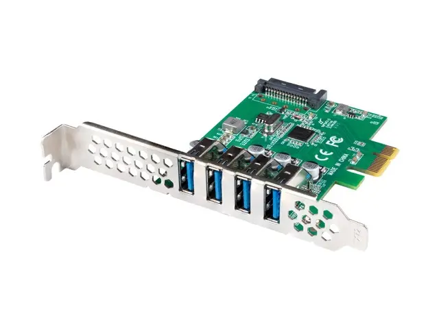 Мрежова карта, Lanberg pci express x1 card->4x USB-A 3.1 gen1 low profile - image 2