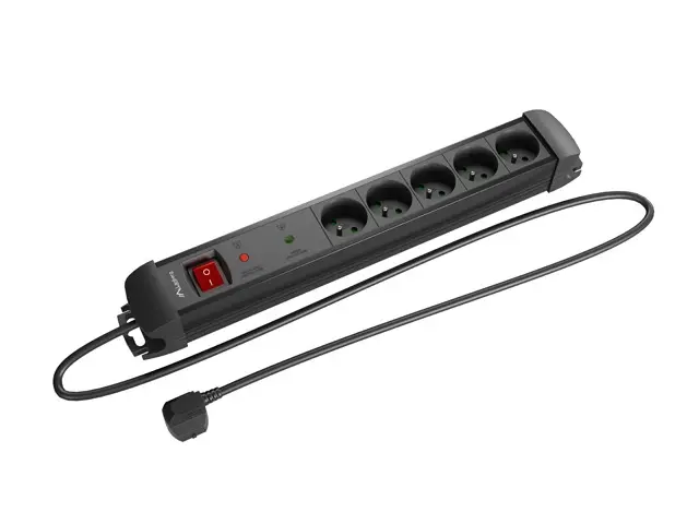 Разклонител, Lanberg surge protector sp1 1.5m 5x french outlets black