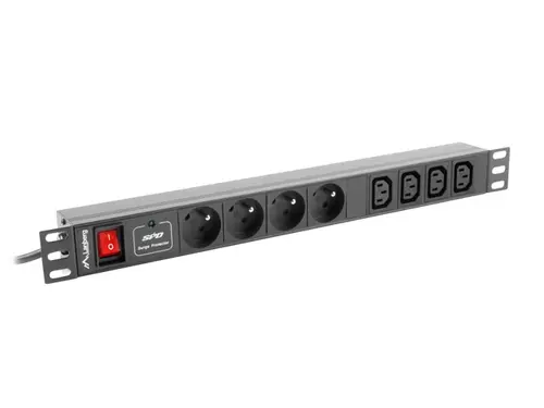 Filtru, Lanberg unitate de distribuție a energiei (PDU) 19" 1U 10A 8 PRIZE 2M, negru Filtru, Lanberg unitate de distribuție a energiei (PDU) 19" 1U 10A 8 PRIZE 2M, negru