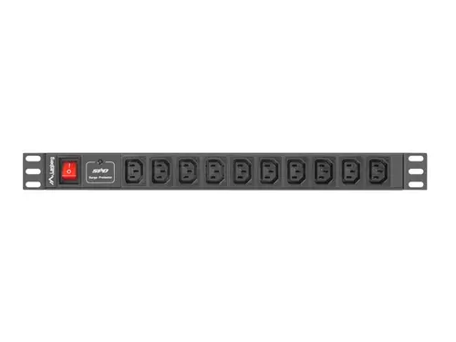 Filtru, Lanberg unitate de distribuție a energiei (PDU) 19" 1U 10A 10 PRIZE 2M, negru - 3