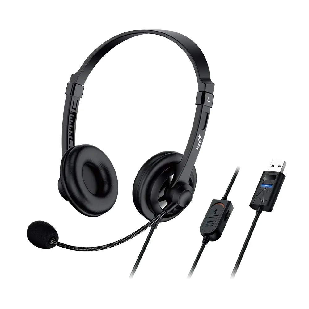 Genius căști cu microfon Headset HS-230U - USB, microfon, negru - image 2