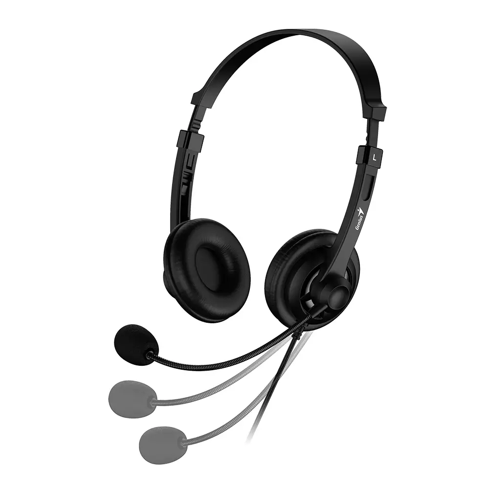 Genius слушалки с микрофон Headset HS-230U - USB, Mic, Black - image 3