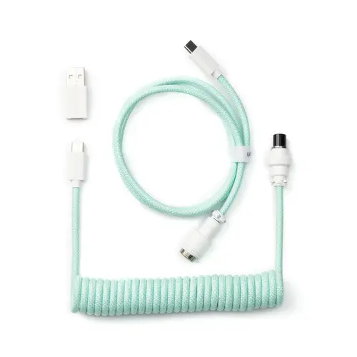 Кабел за клавиатура Keychron Coiled Aviator - Mint - image 1
