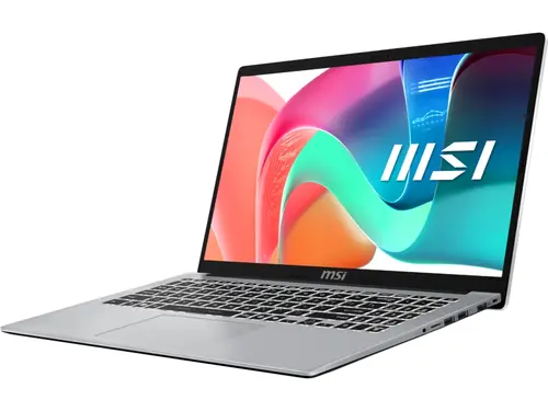 Лаптоп, MSI Modern 15 F13MG, i5-1334U (10C/12T, up to 4.60 GHz, 12 MB) , 15.6" FHD (1920x1080), IPS-Level, Iris Xe Graphics, 16GB DDR4 2x8 (3200MHz), 512GB PCIe Gen4x4 SSD, Intel Wi-Fi 6E, BT v5.3, Backlit KBD White, Copilot Key, 3 cell, Platinum Gray, NO OS - image 2