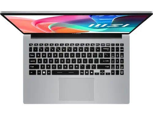 Лаптоп, MSI Modern 15 F13MG, i5-1334U (10C/12T, up to 4.60 GHz, 12 MB) , 15.6" FHD (1920x1080), IPS-Level, Iris Xe Graphics, 16GB DDR4 2x8 (3200MHz), 512GB PCIe Gen4x4 SSD, Intel Wi-Fi 6E, BT v5.3, Backlit KBD White, Copilot Key, 3 cell, Platinum Gray, NO OS - image 3