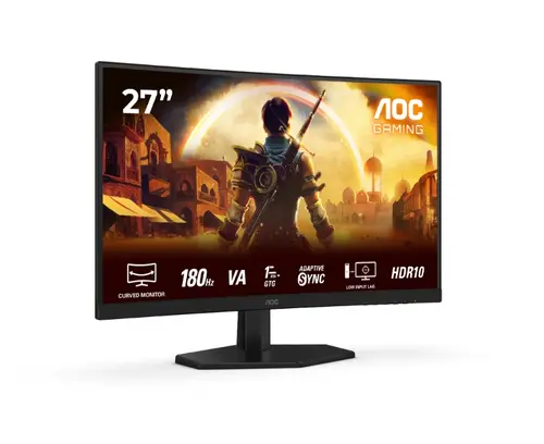 Монитор, AOC C27G42E, 27" Curved 1500R, VA, WLED, 1920x1080@180Hz, 1ms GtG, 0.5ms MPRT, 300cd m/2, 3000:1, 80M:1 DCR, Adaptive Sync, FlickerFree, Low Blue Light, 2Wx2, Tilt, 2xHDMI, DP - image 10