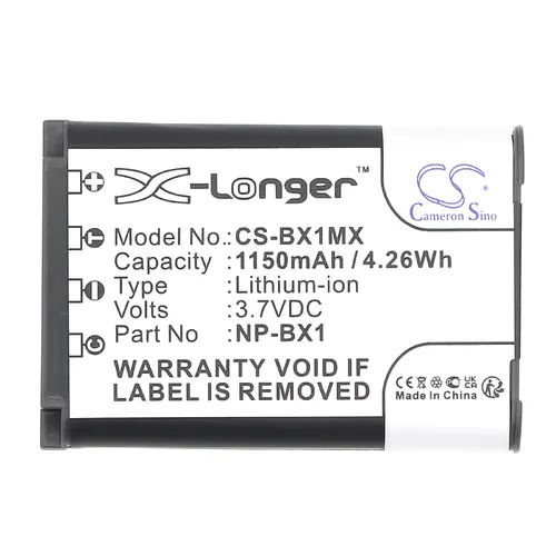 Baterie pentru aparat foto SONY NP-BX1 LiIon 3.7V 1150mAh Cameron Sino - 1