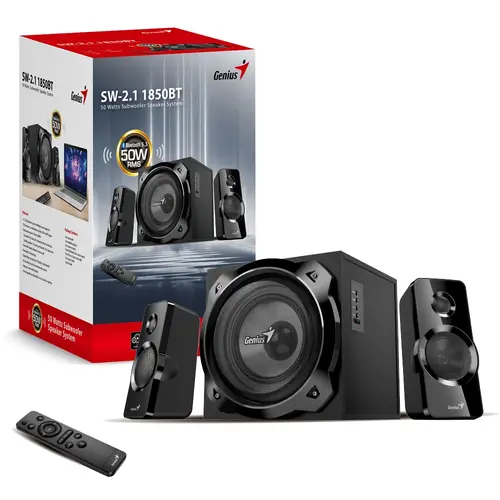 Genius тонколони Speakers 2.1 - SW-2.1 1850BT - 50W RMS, Bluetooth, Black - image 11