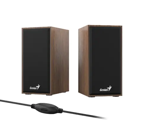 Genius ηχεία Speakers 2.0 - SP-HF180 - 6W, USB, Ξύλο - 4