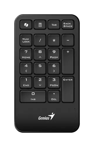 Genius цифрова безжична клавиатура кийпад Keypad Wireless NumPad 1000 - AI, 2.4G, Black - image 1