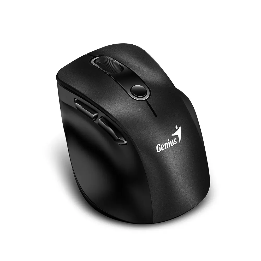 Genius безжина безшумна мишка Wireless Silent Mouse Ergo 9000S - Silent, Bluetooth, 2.4G, Black - image 1