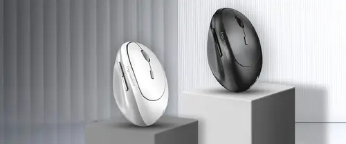 Genius вертикална безжична мишка Vertical Mouse wireless Ergo 8350S - Silent, AI, Bluetooth, 2.4G, Dark Grey - image 6