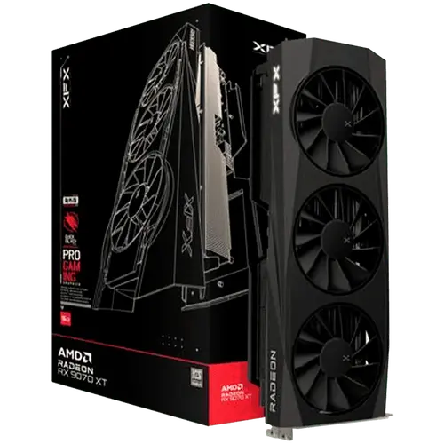 XFX Quicksilver AMD Radeon RX 9070XT Gaming Edition with 16GB GDDR6 HDMI 3xDP, AMD RDNA 4