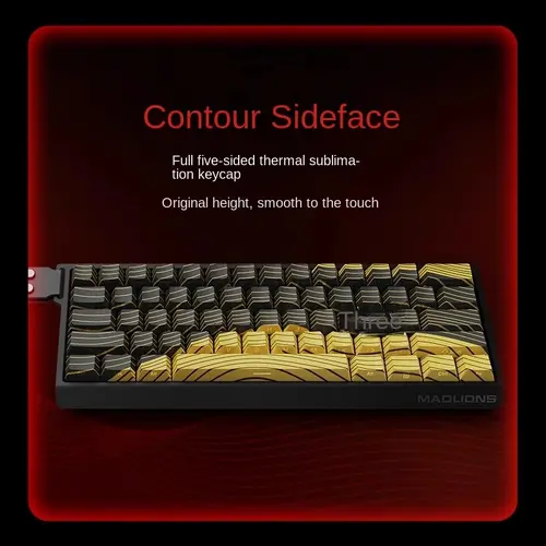 Madlions професионална геймърска механична клавиатура Professional Gaming Mechanical Keyboard MAD 60 HE Contour Flagship - 8K, Magnetic Amber Pro [Linear] - image 6