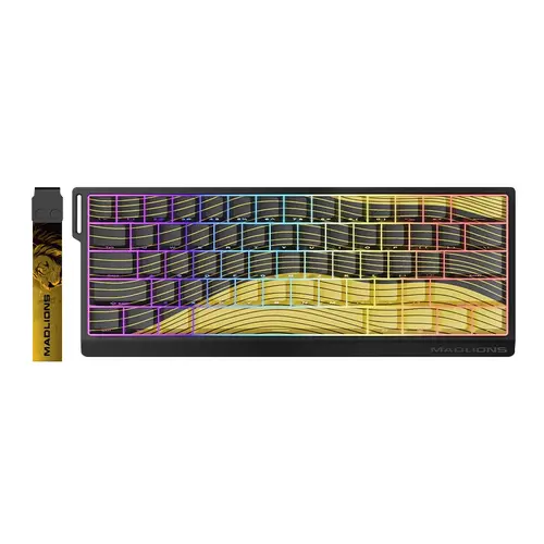 Madlions професионална геймърска механична клавиатура Professional Gaming Mechanical Keyboard MAD 60 HE Contour Flagship - 8K, Magnetic Amber Pro [Linear]
