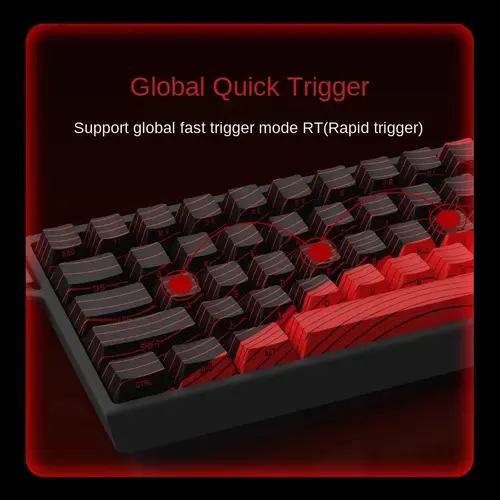 Madlions професионална геймърска механична клавиатура Professional Gaming Mechanical Keyboard MAD 68 R White- 8K, Kunlun Magnetic Switches [Linear] - image 4