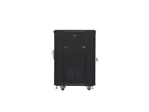 Комуникационен шкаф, Lanberg rack cabinet 19" free-standing 15U/600x600 (flat pack) black - image 3