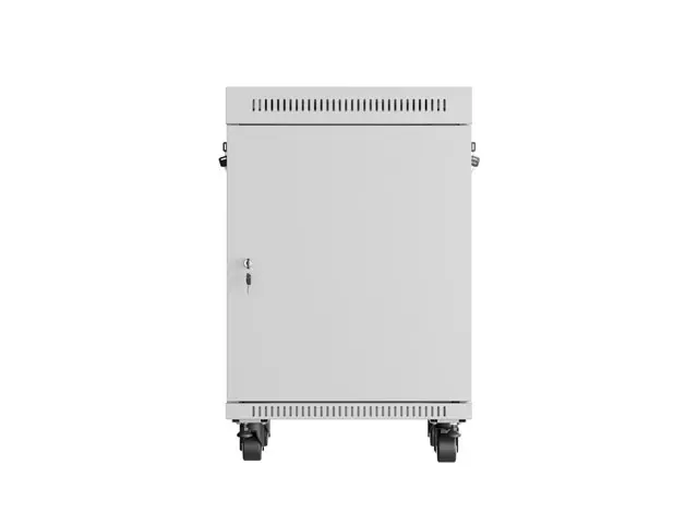 Комуникационен шкаф, Lanberg rack cabinet 19" free-standing 15U/600x600 (flat pack) with glass door lcd grey v2 - image 2