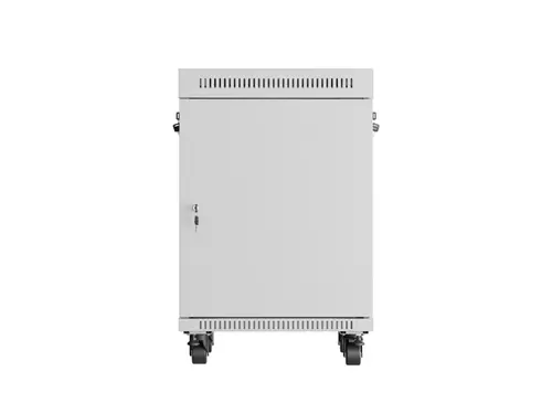 Комуникационен шкаф, Lanberg rack cabinet 19" free-standing 15U/600x600 (flat pack) with glass door lcd grey v2 - image 2