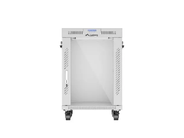 Комуникационен шкаф, Lanberg rack cabinet 19" free-standing 15U/600x600 (flat pack) with glass door lcd grey v2 - image 5