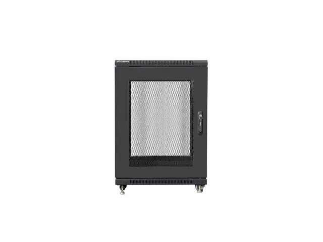 Комуникационен шкаф, Lanberg rack cabinet 19" free-standing 15U/600x800 (flat pack) with mesh door black - image 4