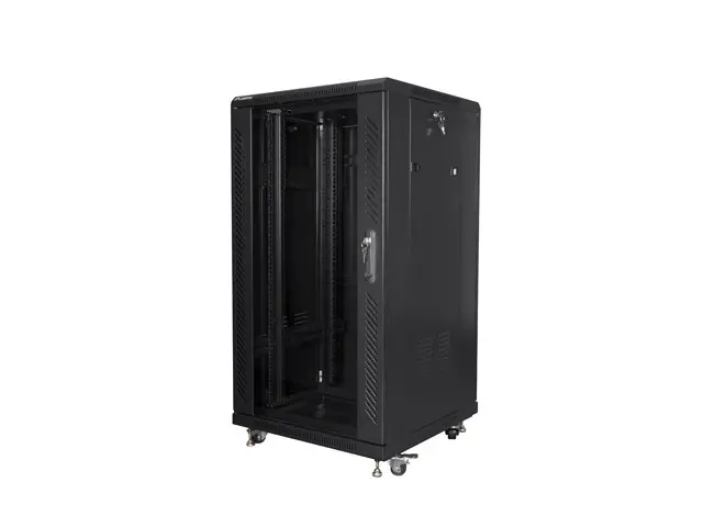 Комуникационен шкаф, Lanberg rack cabinet 19" free-standing 22U/600x600 (flat pack) black