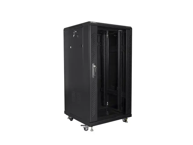 Комуникационен шкаф, Lanberg rack cabinet 19" free-standing 22U/600x600 (flat pack) black - image 4