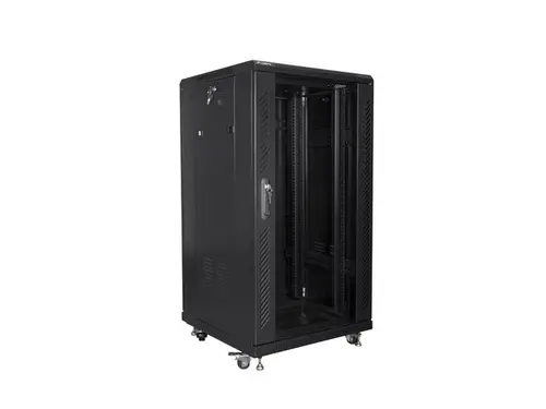 Комуникационен шкаф, Lanberg rack cabinet 19" free-standing 22U/600x600 (flat pack) black - image 4