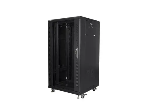 Комуникационен шкаф, Lanberg rack cabinet 19" free-standing 22U/600x600 (flat pack) black