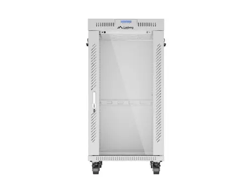 Ερμάριο επικοινωνιών, Lanberg rack 19" ελεύθερο 22U/600x800 (flat pack) με γυάλινη πόρτα LCD γκρι v2 - 8