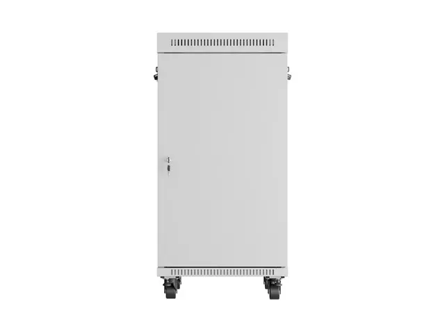 Комуникационен шкаф, Lanberg rack cabinet 19" free-standing 22U/600x800 (flat pack) with glass door lcd grey v2 - image 9