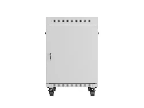 Комуникационен шкаф, Lanberg rack cabinet 19" free-standing 15U/600x800 (flat pack) with glass door lcd grey v2 - image 2
