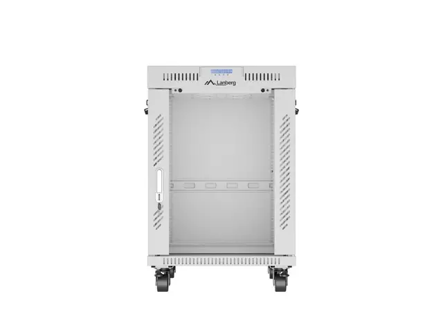 Комуникационен шкаф, Lanberg rack cabinet 19" free-standing 15U/600x800 (flat pack) with glass door lcd grey v2 - image 3