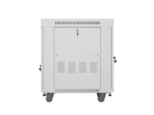 Комуникационен шкаф, Lanberg rack cabinet 19" free-standing 15U/600x800 (flat pack) with glass door lcd grey v2 - image 7