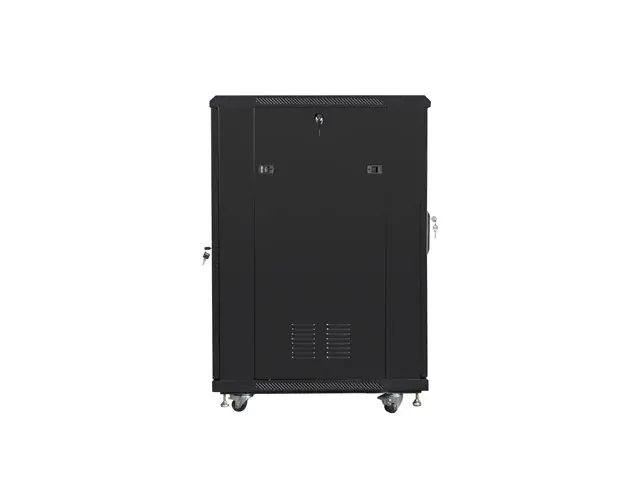 Комуникационен шкаф, Lanberg rack cabinet 19" free-standing 22U/600x800 (flat pack) with mesh door black - image 5