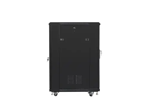 Комуникационен шкаф, Lanberg rack cabinet 19" free-standing 22U/600x800 (flat pack) with mesh door black - image 5