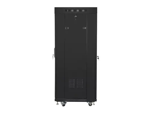 Комуникационен шкаф, Lanberg rack cabinet 19" free-standing 27U/600x600 (flat pack) with mesh door lcd black v2 - image 4