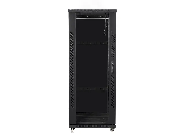 Комуникационен шкаф, Lanberg rack cabinet 19" free-standing 32U / 600x600 self-assembly flat pack, black - image 1