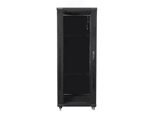 Комуникационен шкаф, Lanberg rack cabinet 19" free-standing 32U / 600x600 self-assembly flat pack, black - image 1