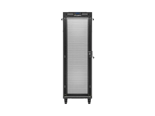 Комуникационен шкаф, Lanberg rack cabinet 19" free-standing 37U/600X600 (FLAT PACK) with mesh door LCD black - image 4