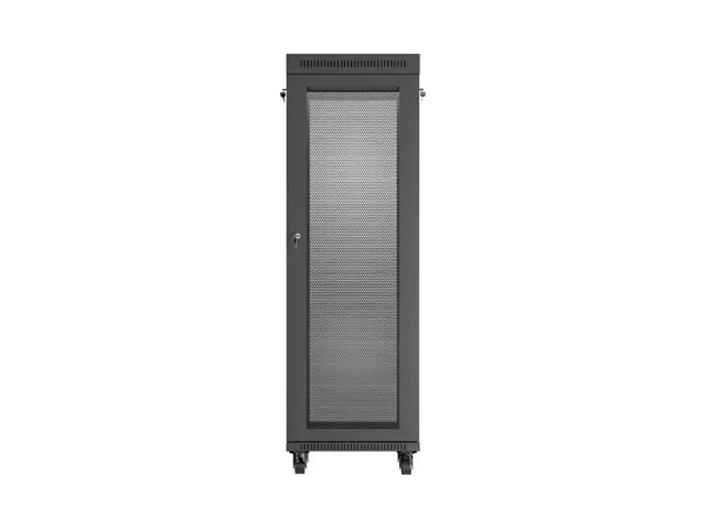 Комуникационен шкаф, Lanberg rack cabinet 19" free-standing 37U/600X600 (FLAT PACK) with mesh door LCD black - image 8