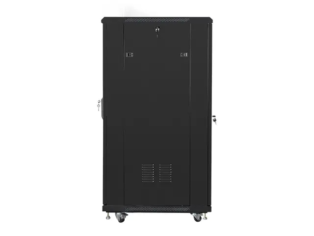 Комуникационен шкаф, Lanberg rack cabinet 19" free-standing 27U / 600x800 self-assembly flat pack, black - image 3