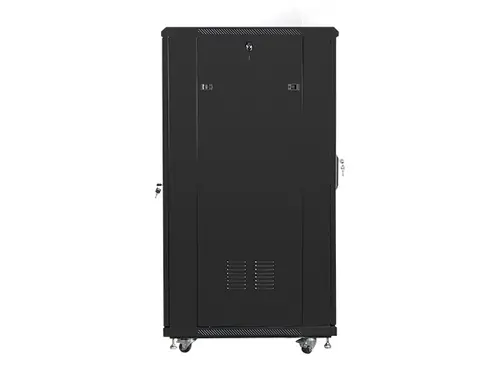 Комуникационен шкаф, Lanberg rack cabinet 19" free-standing 27U / 600x800 self-assembly flat pack, black - image 4