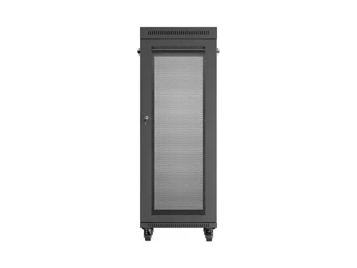 Комуникационен шкаф, Lanberg rack cabinet 19" free-standing 32U/600X800 (FLAT PACK) with mesh door LCD black - image 4