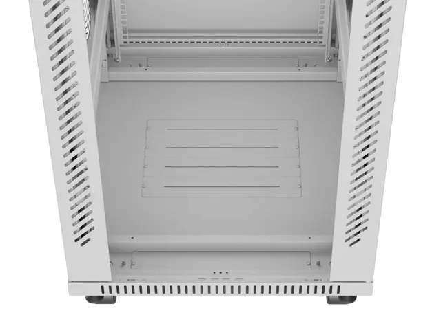 Комуникационен шкаф, Lanberg rack cabinet 19" free-standing 42U/600x800 (flat pack) with glass door lcd grey v2 - image 1
