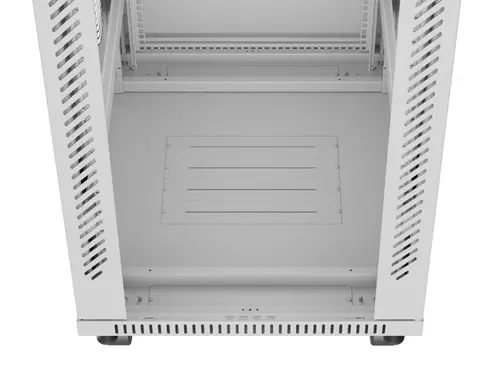 Комуникационен шкаф, Lanberg rack cabinet 19" free-standing 42U/600x800 (flat pack) with glass door lcd grey v2 - image 1