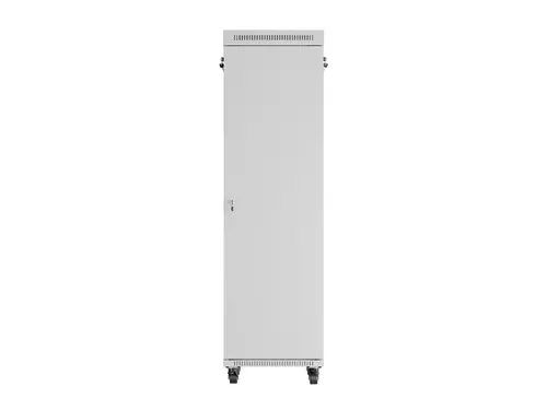 Комуникационен шкаф, Lanberg rack cabinet 19" free-standing 42U/600x800 (flat pack) with glass door lcd grey v2 - image 3