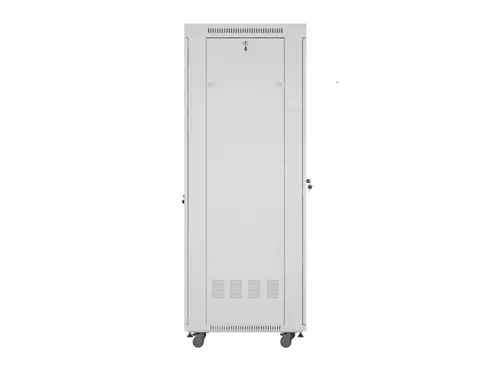 Комуникационен шкаф, Lanberg rack cabinet 19" free-standing 42U/600x800 (flat pack) with glass door lcd grey v2 - image 4