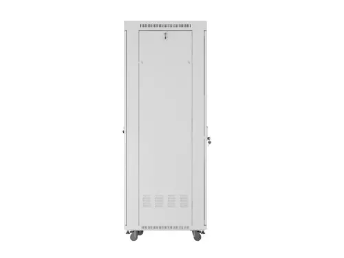 Комуникационен шкаф, Lanberg rack cabinet 19" free-standing 42U/600x800 (flat pack) with glass door lcd grey v2 - image 8